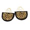 Gold Studded Shoulder Epaulet with Dangling Chains for Metal Head Designs